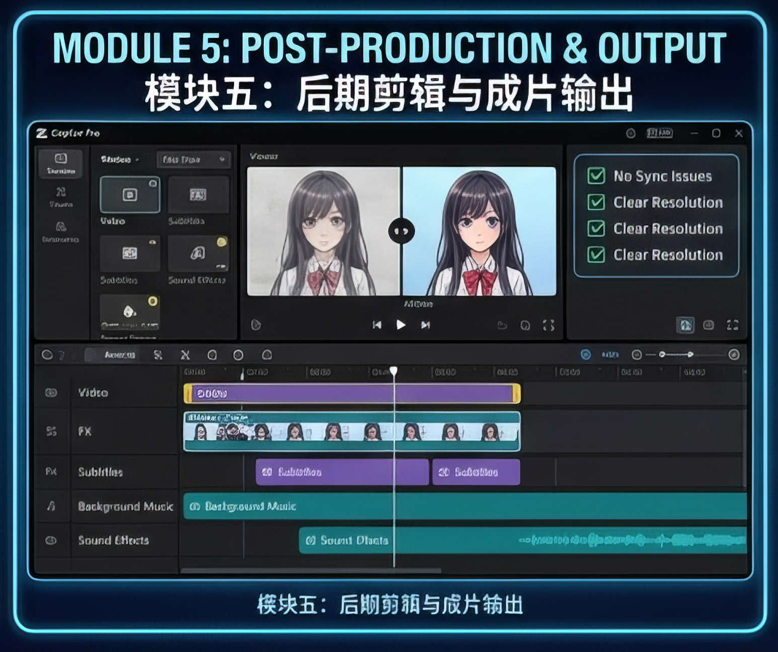 后期剪辑与成片输出