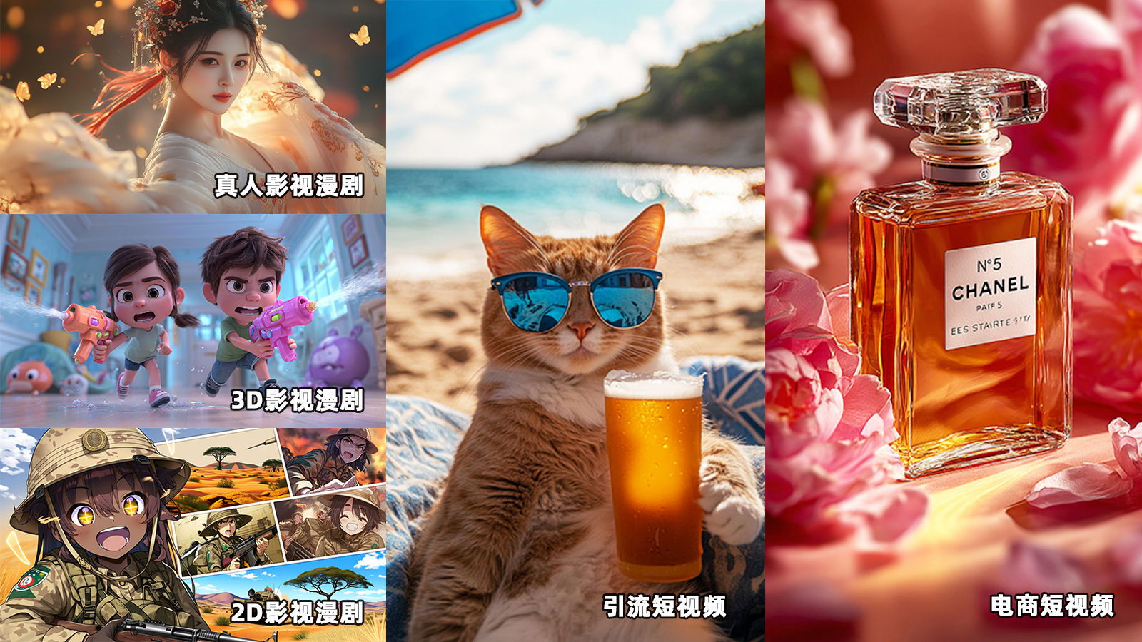 五大类主流AI视频项目